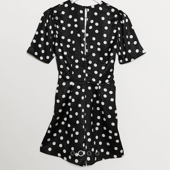ASOS NWOT TALL Romper - Twist Front Polka Dot - Picture 3 of 7